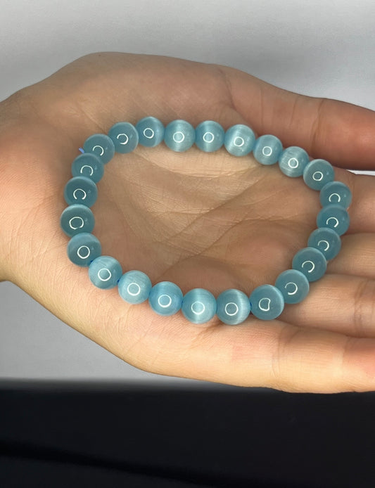 Blue Cat Eye Bracelet