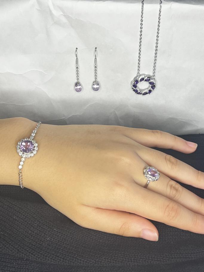 Amethyst Jewelry Set