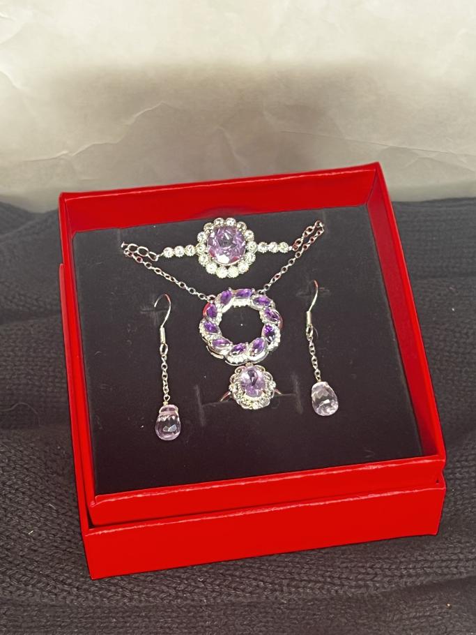 Amethyst Jewelry Set