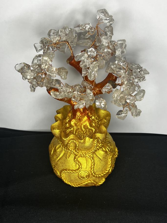 Money Bag Crystal Tree